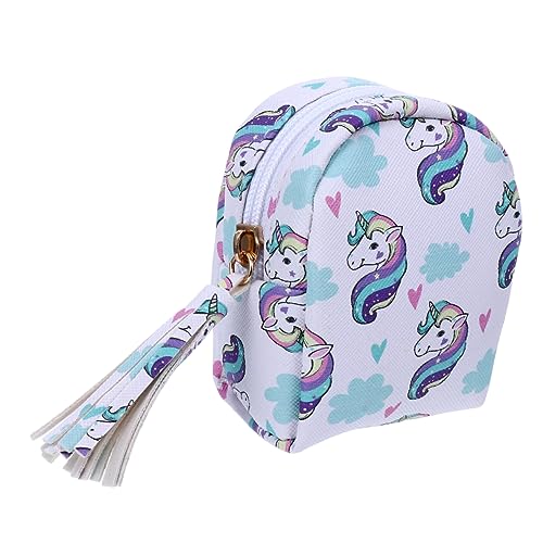 GAROZATION Mini-geldbörse Aus Pu Mit Kopfhörer-kabeltasche Schöne Geldbörse Lagerungstasche Für Kleingeld Und Kleine Gegenstände Bezauberndes Muster Und Leuchtende Farben Kreativ Und Praktisc von GAROZATION