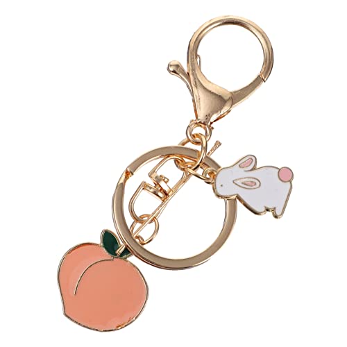 GAROZATION Schlüsselanhänger Cool Peach Hängender Schlüsselanhänger Metalltasche Versorgung Feine Handwerkskunst Verhindert Schlüssel von GAROZATION