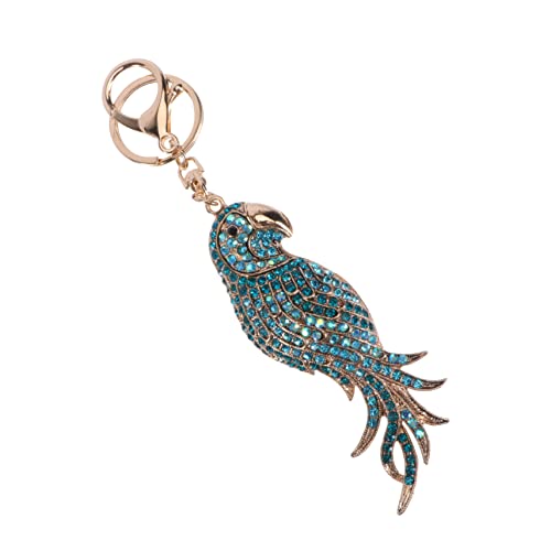 GAROZATION 1stk Schlüsselanhänger Aus Metall Herz-schlüsselanhänger Medaillon Karte Ringe Schlüsselanhänger Fürs Auto Einziehbar Zubehör Gürtel Halter Diamant Werkzeug Kette Legierung Blue von GAROZATION