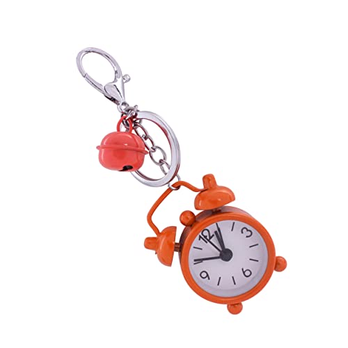GAROZATION Mini Schlüsselanhänger Mit Wecker Kreativer Schlüsselhalter Für Taschen Rucksack Und Schultaschen Orange Farbton Für Studenten von GAROZATION
