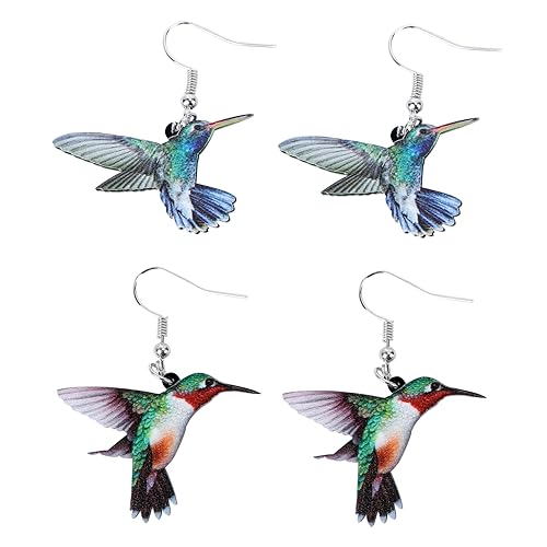 GAROZATION 2 Paare Ohrringe Vogel Design Ohrhänger Damen Modisch Leicht Langlebig Stilvoll für Party von GAROZATION