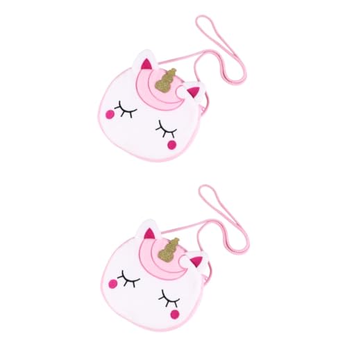 GAROZATION 2stücke Einhorn Umhängetasche Für Adorable Cartoon Pouch Im Für Partys Und Ausflüge Strapazierfähiges Material Mit Reißverschluss Für Kleine Gegenstände von GAROZATION