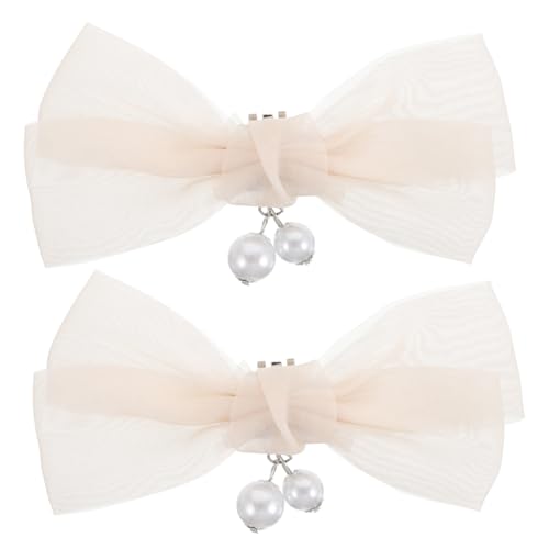 GAROZATION 2 Stück Abnehmbare Schleifen Schuhclips für Damen Hohe Absätze Hochzeitsschuh Dekoration Stilvolle Bogen Schnalle Bequem Passend Elegante Pumps Accessoire von GAROZATION