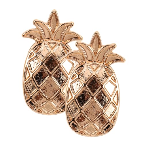 GAROZATION 2 Stück Anstecknadeln Ananas Broschen Cartoon Design Leicht Vielseitig für Schal Hut Jacke Sommer Strand Party Accessoires von GAROZATION