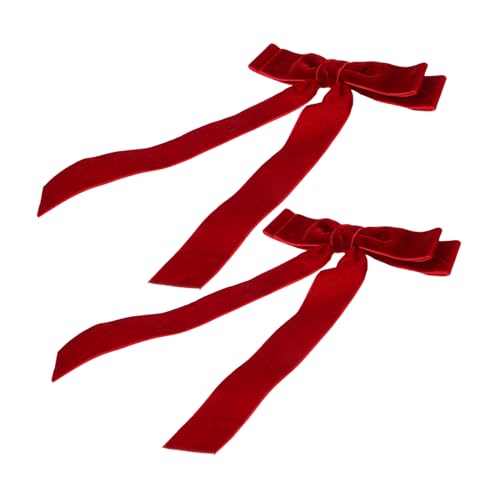 GAROZATION 2stücke Flocken-bowknot-haarclips Für Frauen Süße Haarspangen Für Hochzeiten Partys Und Alltag Rutschfeste Alleskönner Für Verschiedene Frisuren von GAROZATION