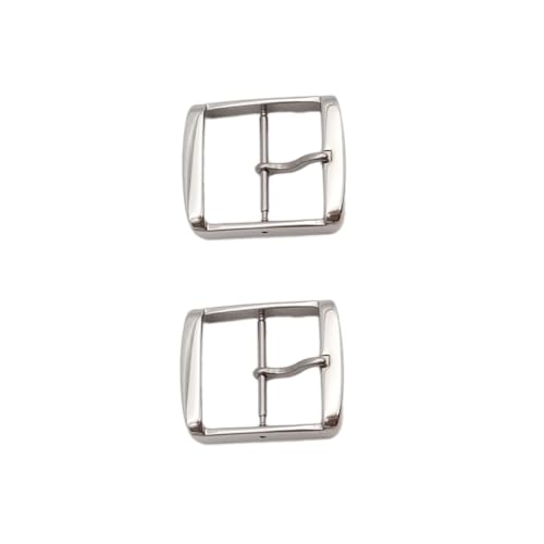 GAROZATION 2 Stück Edelstahl Uhrverschluss Robust Langlebig Passend für Damen Herren Silikon Armband Einfache Befestigung Uhr Ersatzschließe Silber von GAROZATION