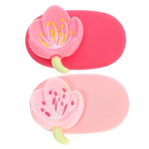 GAROZATION 2stücke Blumenhaarspange Mit Krokodilklemme Haarschmuck Für Frauen Duckbilled Haar Clip Haar Barrette Einfach Zu Tragen Süßer Stil Einzigartiges Design Langlebiges Halten von GAROZATION