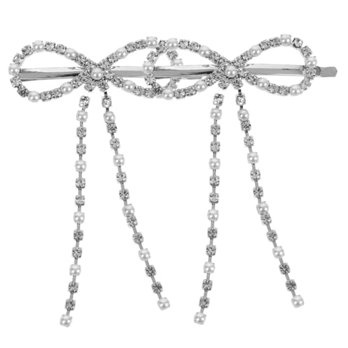 GAROZATION 2stücke Niedliche Haarklammern Mit Schleifen-design Dekorative Metall-haarspangen Mit Strass Für Frauen Für Täglichen Gebrauch Und Besondere Anlässe von GAROZATION