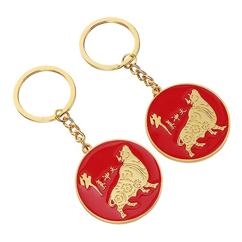 GAROZATION Schlüsselanhänger Zum Aufhängen 2 Stück Kalb-schlüsselanhänger Einzigartiges Kuhmuster Für Dekorationen von GAROZATION