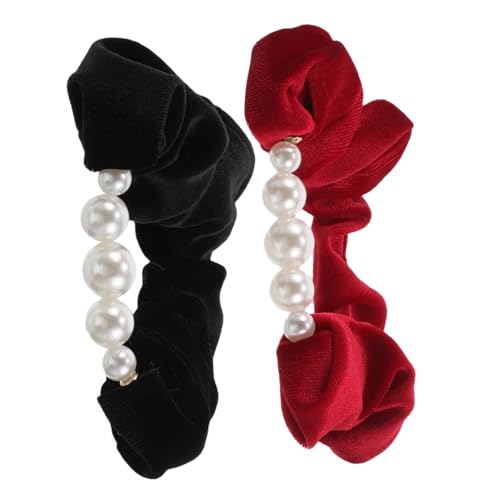GAROZATION 2stücke Haar Scrunchies Samtigem Material Elastische Haargummis Für Pferdeschwanz Und Stilvolle Haaraccessoires Weinrot Für Damen Und Mädchen GAROZATION 2stücke Haar Scrunchies Samtigem Material Elastische Haargummis Für Pferdeschwanz Und Stilvolle Haaraccessoires Weinrot Für Damen Und Mädchen von GAROZATION