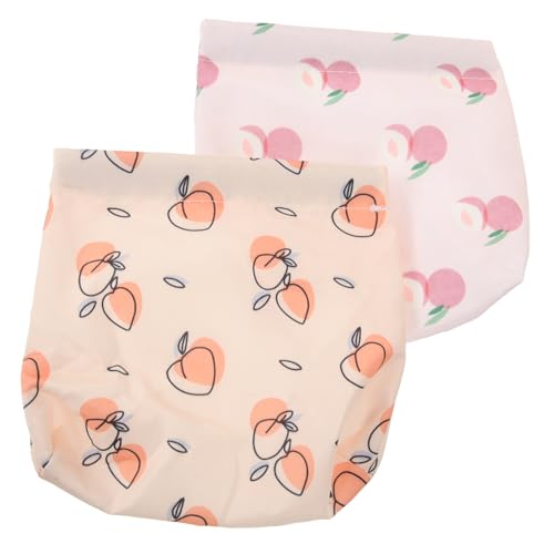 GAROZATION 2stücke wasserdichte Kosmetiktaschen Für Damen Make-up Beutel Im Niedlichen Design Für Schminke Münzen Und Persönliche Gegenstände Tragbar Und Stilvoll Milchige Aprikose von GAROZATION