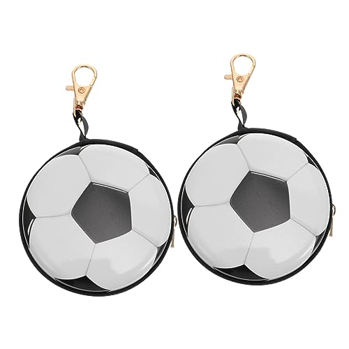 GAROZATION 2stücke Mini Geldbörse Im Fußball-Design Praktische Kleingeldbörse Für Aufbewahrung Von Münzen Schlüsseln Und Kleinen Gegenständen Für Schule Und von GAROZATION