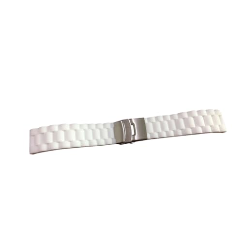 GAROZATION Elegantes 22mm Ellenbogen-uhrenarmband Silikon Weiß Faltschließe Faltschließe Streifen Stilvoll Bequem GAROZATION Elegantes 22mm Ellenbogen-uhrenarmband Silikon Weiß Faltschließe Faltschließe Streifen Stilvoll Bequem von GAROZATION