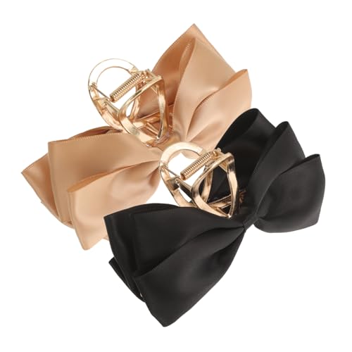 GAROZATION 2st Bogenclip Haarschmuck Für Damen Haarklemmen Quaste Haarschleifen Bänder Haargummis Für Frauen Bogenkrallenclips Haarnadel Bandana-clip Paillette Abs Haarbindungen Bögen Satin- von GAROZATION
