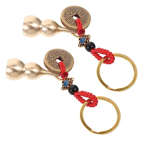 GAROZATION Schlüsselanhänger mit Clip 2 Stück Dekorative Kürbis-schlüsselanhänger Vintage-Form für Schlüssel Taschenzubehör von GAROZATION