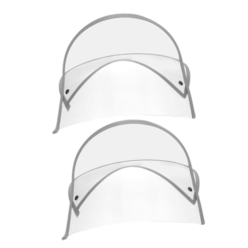 GAROZATION 2 Stück Transparentes Regenhutvisier Abnehmbares Krempenvisier Für Regenmantel Wetterfestes Schutzpanel Für Outdoor Aktivitäten Universell Einsetzbar Für Damen Und Herren von GAROZATION