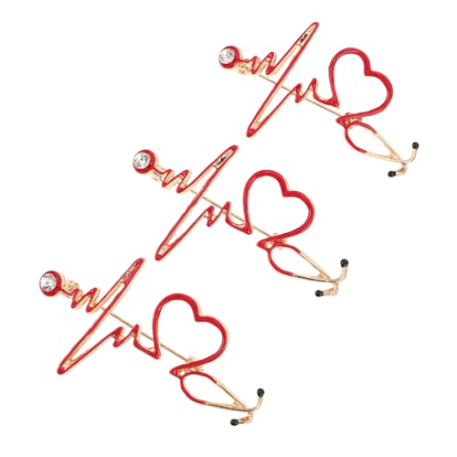 GAROZATION 3 Stück Kreative Broschen aus Leichtem Umweltfreundlichem Material Langlebige Anstecknadeln für Krankenschwester und Arztkleidung Sowie Alltag Wiederverwendbar und Modisch von GAROZATION