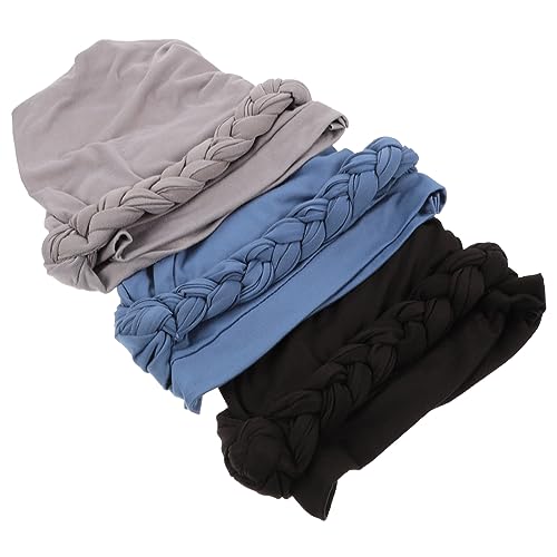 GAROZATION 3stücke Teiliges Turban Damen Bequeme Schlafhaube Aus Hautfreundlichem Material Lockt Feuchtigkeit Für Täglichen Gebrauch Schutz Der Haare GAROZATION 3stücke Teiliges Turban Damen Bequeme Schlafhaube Aus Hautfreundlichem Material Lockt Feuchtigkeit Für Täglichen Gebrauch Schutz Der Haare von GAROZATION
