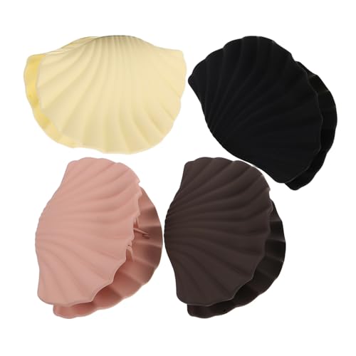 GAROZATION 4stücke Teiliges Muschel-haarklammern Für Damen Elegante Haarspangen Und Hautfarbe Stilvolle Haaraccessoires Für Hochsteckfrisuren Und Alltag von GAROZATION