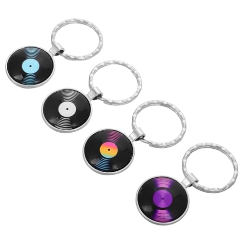 GAROZATION Musik-schlüsselanhänger: Schlüsselanhänger Für Damen Metall-schallplatten-Charm Für Partygeschenkhalter Als Festival-Dekoration GAROZATION Musik-schlüsselanhänger: Schlüsselanhänger Für Damen Metall-schallplatten-Charm Für Partygeschenkhalter Als Festival-Dekoration von GAROZATION