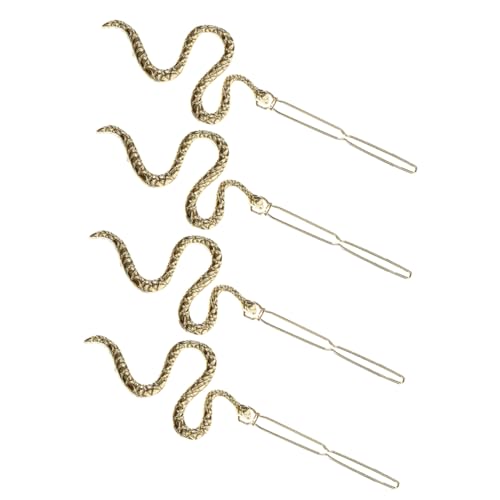GAROZATION 4stücke Schlangenhaarnadeln Aus Legierung S-förmige Haarspange Für Damen Rutschfeste Haarspange Langlebige Haaraccessoires Stilvolle Haardekoration Für Täglichen Gebrauch von GAROZATION