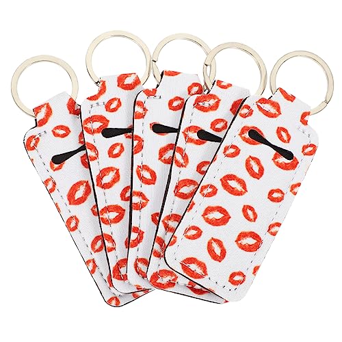 GAROZATION 5 Teiliges Lippenstift Set Lippenfleck Make Up Füller Hautpflege Lippenschlafmaske Parfümstäbe Lippenmasken Verpackung Lippentönung Concealer Glanz Lippenöl von GAROZATION