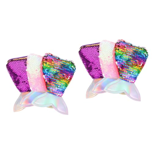 GAROZATION 6 STK Meerjungfrau Geldbörse Pailletten-Meerjungfrauenschwanz-geldbörse Meerjungfrau Tasche Mini-geldbörse Verwöhnen Sie Partytaschen Für Mädchen Kinder Geldbörse Funkeln Polyester von GAROZATION