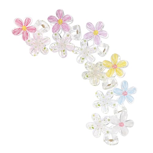 GAROZATION 6stücke Blumen-haarklammern Süße Und Kreative Clips Für Frauen Haarschmuck Mit Blumenform Stoffblumen-haarklammern Für Anlässe von GAROZATION
