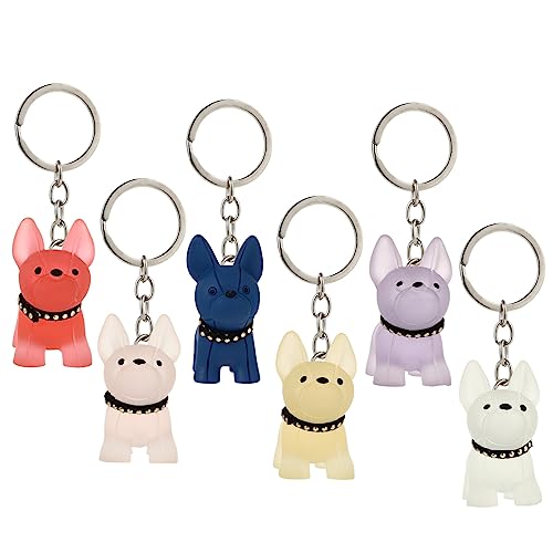 GAROZATION 6stücke Tier Schlüsselanhänger Cartoon-Design Lustige Tier-Motive Als Taschenanhänger Für Für Partys Und Geburtstagsfeiern Farben Zufällig von GAROZATION