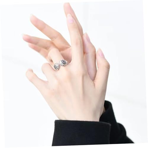 GAROZATION 6 Stück Teiliges Kopfhörer form Ringe Herren Damen Punk Stil Alloy Ringe Verstellbar Cooles Schmuckstück Für Alltag Club Cosplay Geschenk von GAROZATION