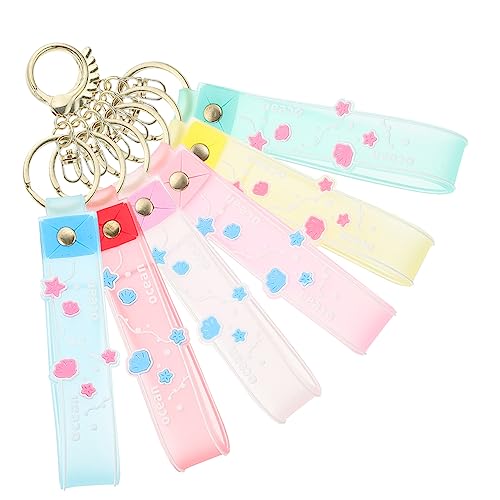 GAROZATION 6stücke Cartoon Schlüsselanhänger Dekorativ Tragbar Für Taschenzubehör Verschleißfest Als von GAROZATION