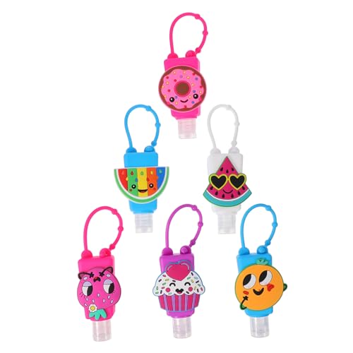 GAROZATION 6stücke Silikon-lotionbehälter Mit Haken Leere Reiseflaschen Für Flüssigseife Und Handcreme Tragbare Für Junge Mädchen von GAROZATION