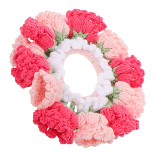 GAROZATION Adorable Crocheted Lily Flower Hair Tie Für Mädchen Weiche Haarschonende Scrunchy Für Alltag Für Pferdeschwanz Oder Handgefertigt Hochwertiger Haarschmuck von GAROZATION