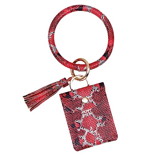 GAROZATION Schlüsselanhänger Damen Armreif Beutel Mit Geldbörse Getreide Brieftasche Container von GAROZATION