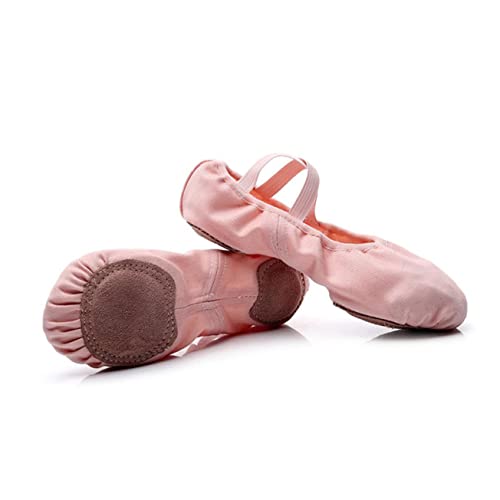 GAROZATION Ballettschuhe Für Erwachsene Elastischem Material Atmungsaktive Tanzschuhe Mit Geteilter Sohle Für Ballett Yoga Und Modernen Hautfarbig von GAROZATION