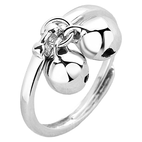 GAROZATION Baumelnder Kugel Glockenring, Offener Glöckchenring, Süßer Verstellbarer Ring, Offener Glöckchenfingerring, Verstellbarer Glöckchenring, Offener Verstellbarer Ring, Verstellbarer GAROZATION Baumelnder Kugel Glockenring, Offener Glöckchenring, Süßer Verstellbarer Ring, Offener Glöckchenfingerring, Verstellbarer Glöckchenring, Offener Verstellbarer Ring, Verstellbarer von GAROZATION
