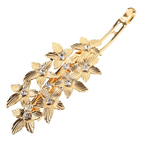 GAROZATION Blumenhaarspange Für Damen Mit Strass-verzierung Haarspange Für Dichtes Haar Elegante Haar-accessoires Für Partys Und Zeremonien von GAROZATION