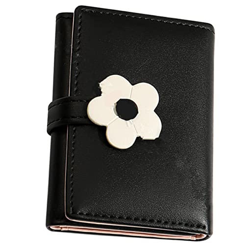 GAROZATION Blumenmuster Geldbörse Für Mädchen Süßer Pu Geldbeutel Für Dreifach Und Für Münzen Und Karten Stilvolles Design Für Schule Und von GAROZATION