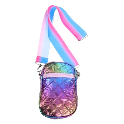 GAROZATION Bunte Damen Umhängetasche Kleine Schultertasche aus Polyester Leicht Tragbare Handytasche für Reisen und Alltag mit Praktischem Design und Vielseitiger Nutzung von GAROZATION