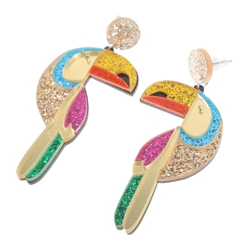 GAROZATION Bunte Glitzer Ohrringe Damen Dangle Ohrschmuck Modisch Elegant mit Pailletten Schmuck für Alltag und Festlichkeiten von GAROZATION