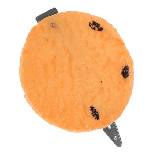 GAROZATION Essens-haarspange Keks-form Süße Haarspangen Für Frauen Und Mädchen Lustige Haarschmuck Für Junge Mädchen Simulations-haarnadel Aus Pvc Und Eisen von GAROZATION