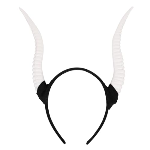 GAROZATION Schafhorn Stirnband Aus Kunststoff Für Halloween Kostüm-accessoire Leicht Und Robust Einheitsgröße Bezauberndes Haar-ornament von GAROZATION