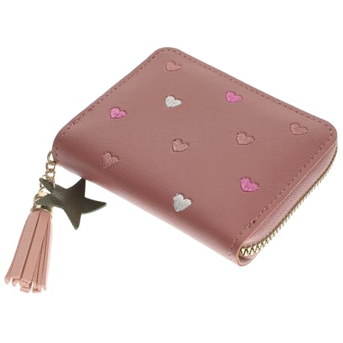 GAROZATION Pu Kunstleder Karten Tasche Damen Geldbörse Kurze Kleine Geldbörse Wechselgeldbörse Kartenhalter Portemonnaie Karten Pack von GAROZATION