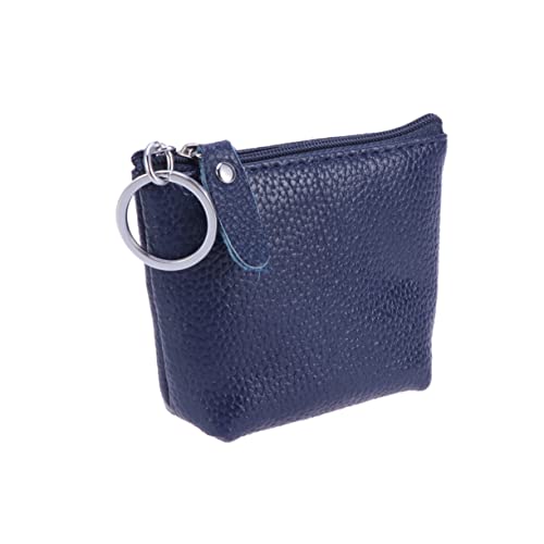 GAROZATION Mini-Tasche Beutel Damen-Geldbörse Rindsleder Reißverschluss Make-up-Tasche Reise-Kulturtasche Organizer Geldbörse für Lippenstift Make-up Münzen Schlüssel von GAROZATION