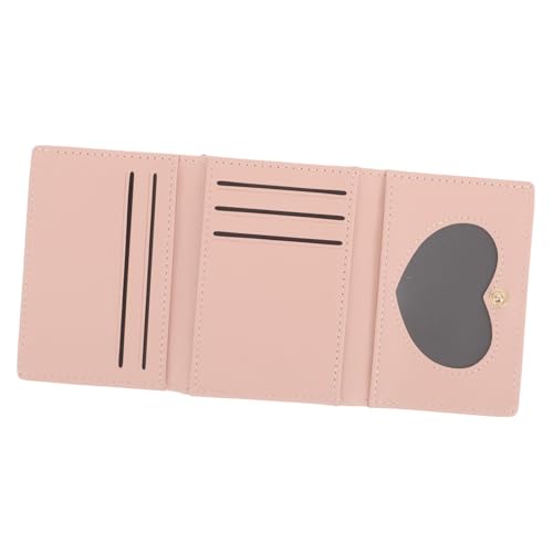 GAROZATION Kleiner Geldbeutel Aus Pu- Und Metall Faltbare Brieftasche Mit Kartenhalter Und Münzgeldfach Praktische Aufbewahrungstasche Für Karten Und Münzen von GAROZATION