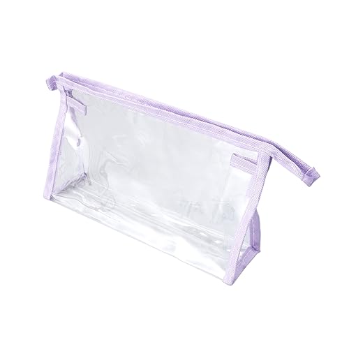 GAROZATION Transparente Kosmetiktasche Für Damen Tragbar Purpur Kulturbeutel Durchsichtiger Organizer Für Reisen Make up Tasche Kosmetik Zubehör von GAROZATION