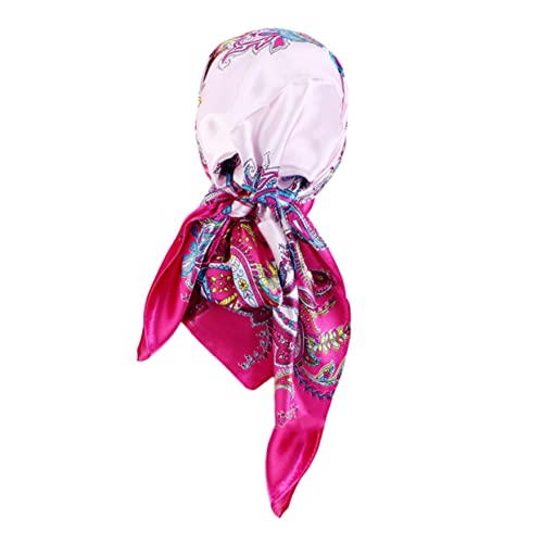 GAROZATION Damen Satin Haar Turban Haarschal Für Lockiges Haar Elastisch Und Tragbar Für Schlaf Spa Und Make-up Atmungsaktiv Und Wiederverwendbar von GAROZATION