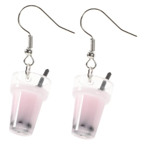 GAROZATION Eiscreme Ohrringe Damen Hängend Kreatives Milchtee Anhänger Design Leicht Langlebig für Party Alltag von GAROZATION