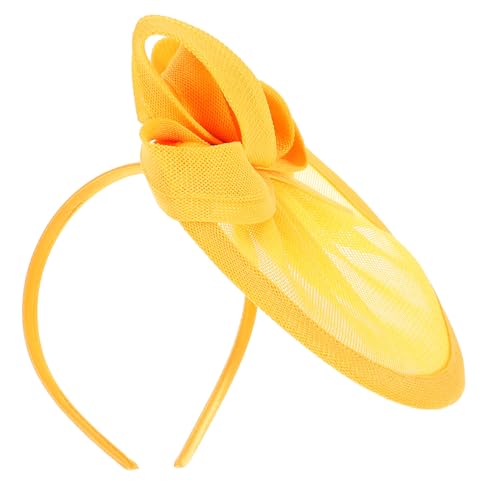 GAROZATION Fascinator Aus Netzstoff Kopfbedeckung Für Damen Haarschmuck Für Teeparty Retro Look Für Frauen Hochzeit von GAROZATION