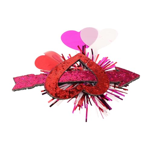 GAROZATION Valentinstag Herz Haarklammern Für Frauen Rote Glitzer-haarspangen Rutschfeste Haaraccessoires Für Hochzeiten Geburtstagsfeiern Und Romantische Anlässe Vielseitige von GAROZATION